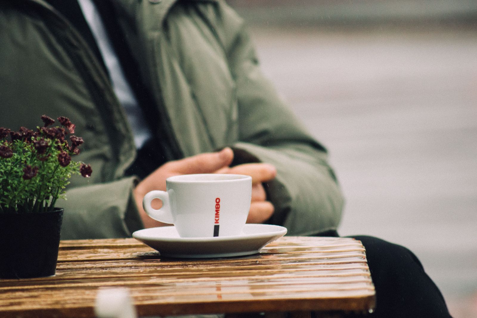 An espresso bar patio of the kind found along College Street and St. Clair Avenue West
