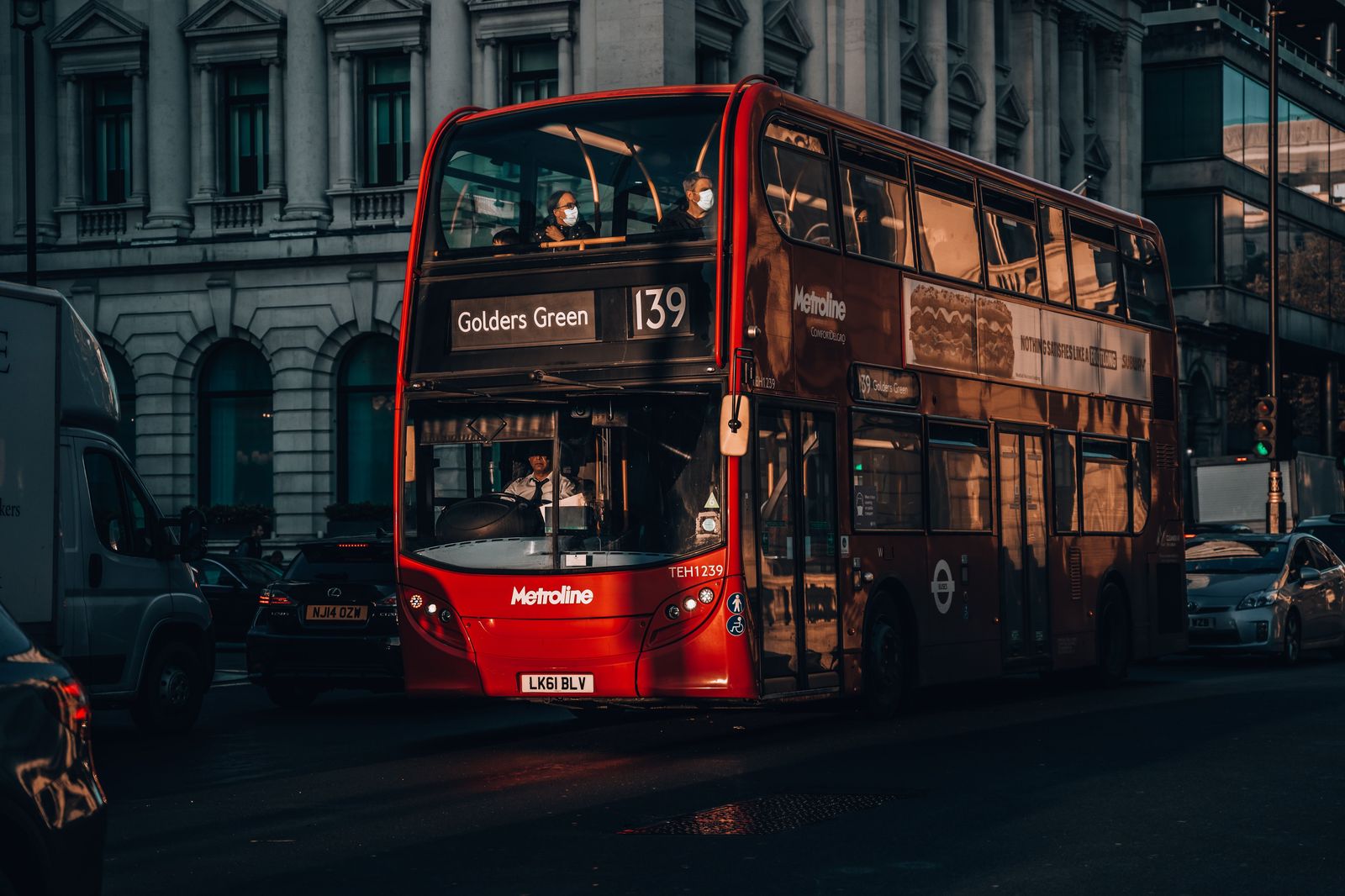 A London street scene: home for many travellers on the Heathrow to Toronto Pearson route