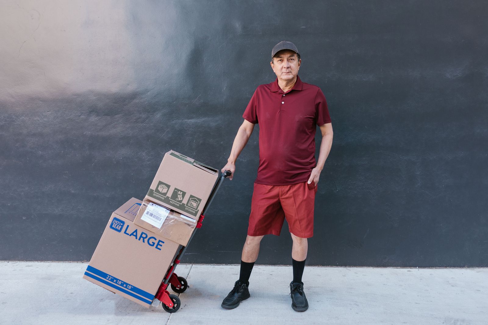 Balikbayan boxes and suitcases on a trolley: tell us the box count so we send a vehicle that fits
