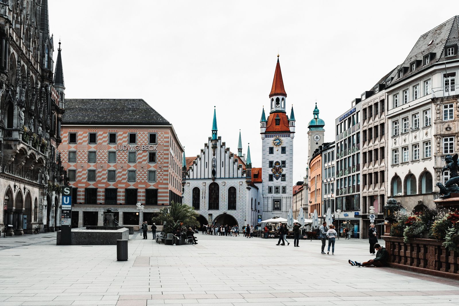 Munich's old town; the non-stop to Toronto is among the longest European runs into Pearson
