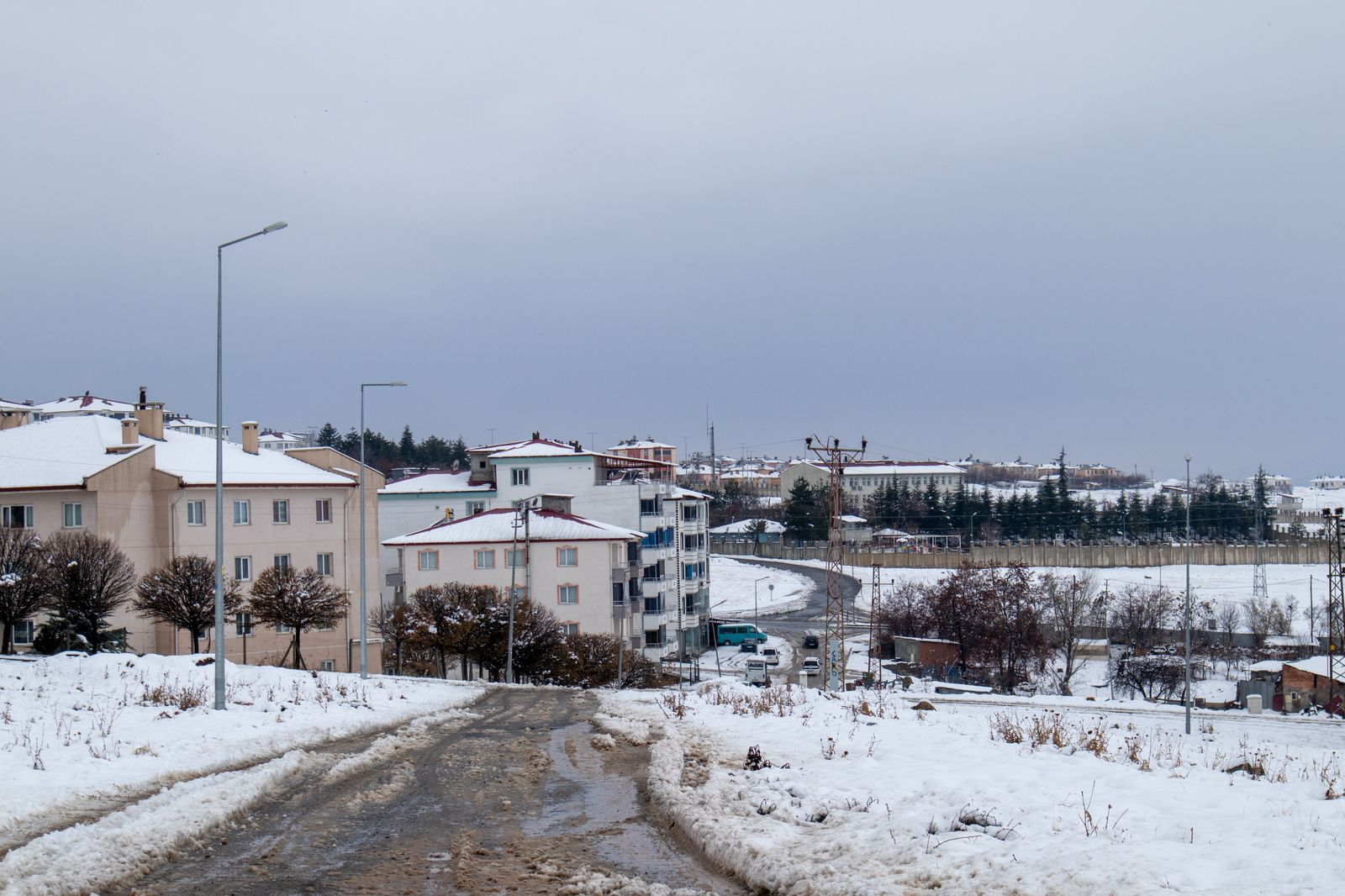 A quiet GTA suburban street in winter, the first view of Canada for many families
