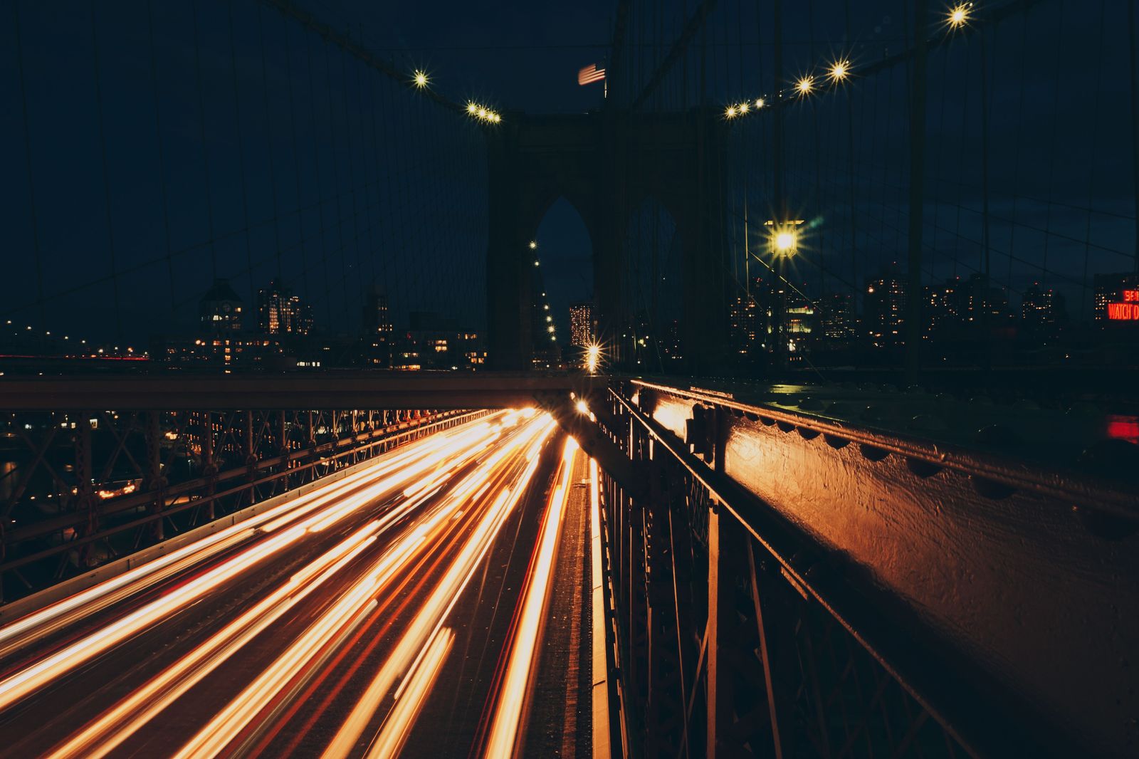 A bridge crossing into New York, the slowest and last part of the drive from Toronto