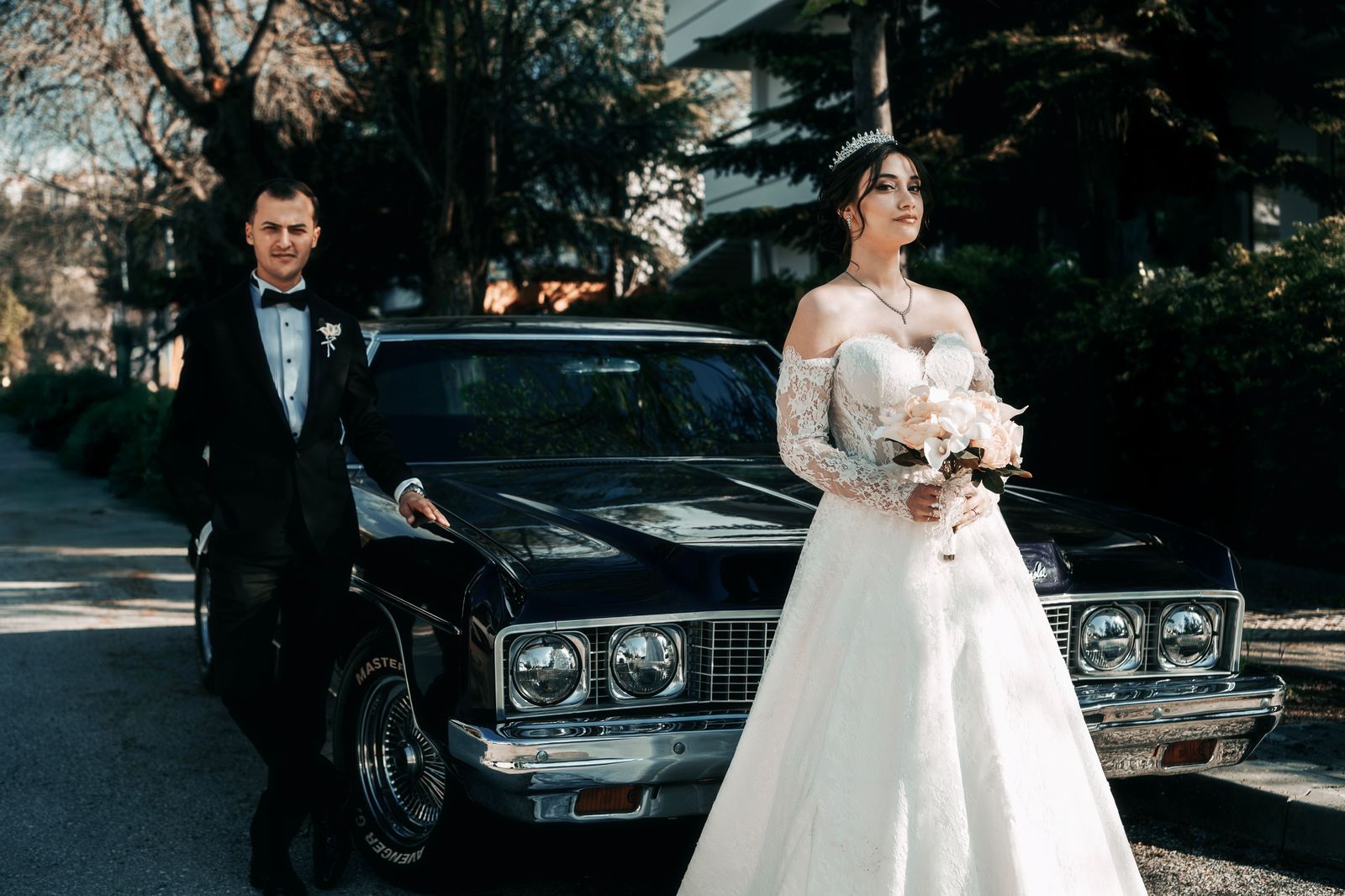 A wedding limousine, which is priced by the hour with a four-hour minimum