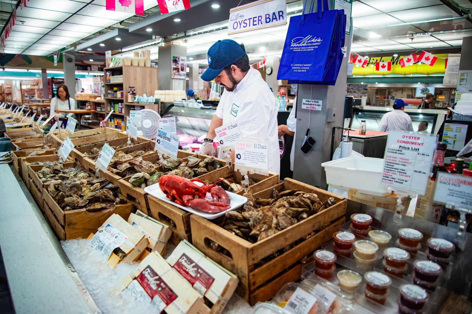 St. Lawrence Market is about 15 minutes' walk east of Union Station