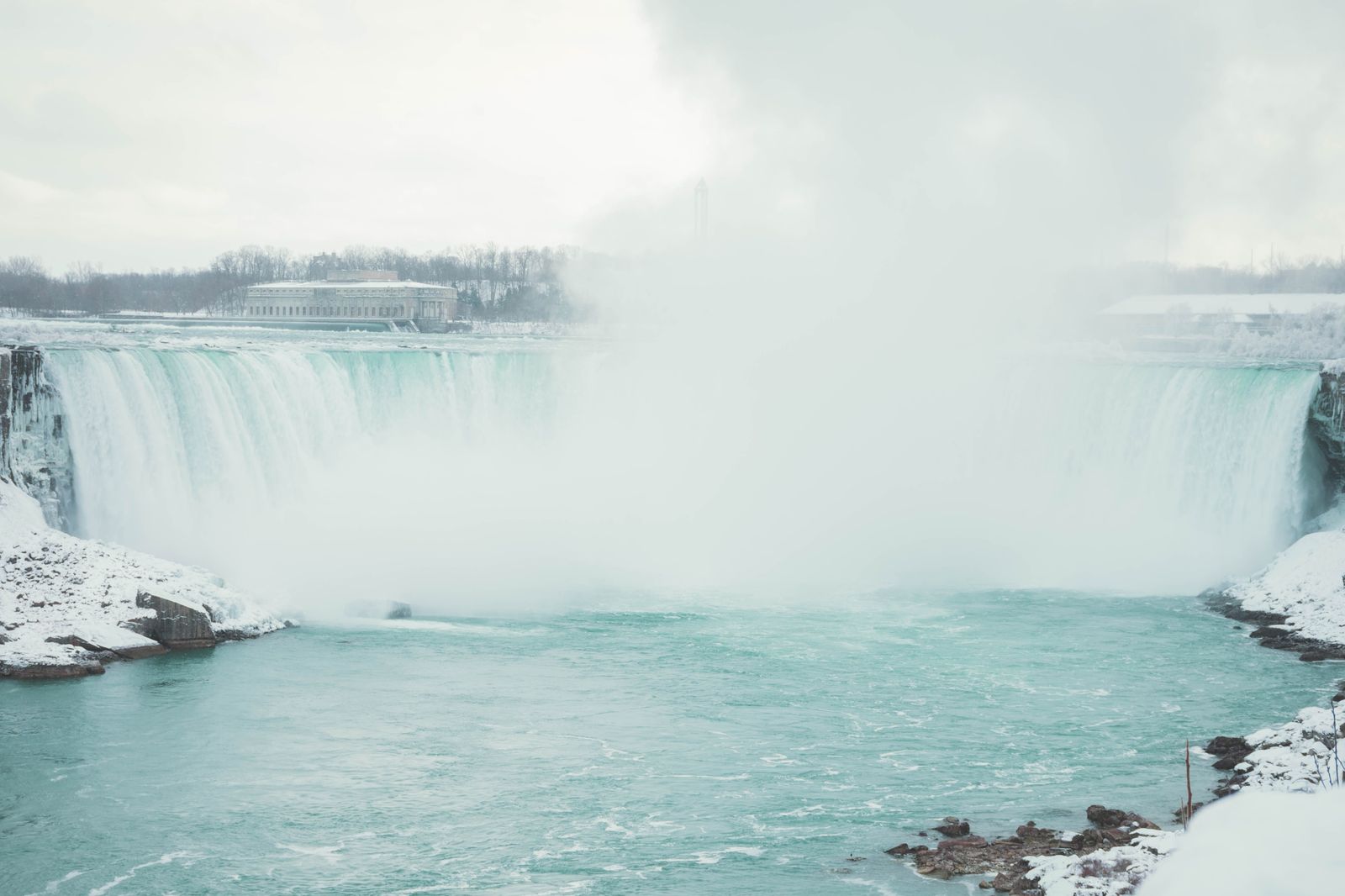 The mist rising from Niagara Falls, the most popular day trip from Toronto