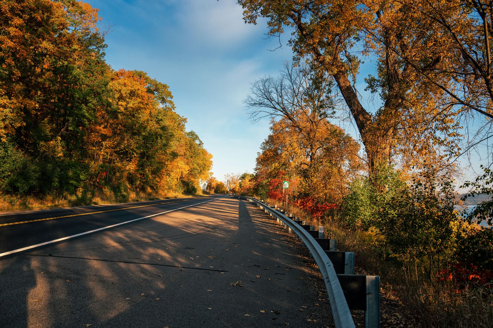 The road route crosses upstate New York and Pennsylvania; plan eight to nine hours plus the border