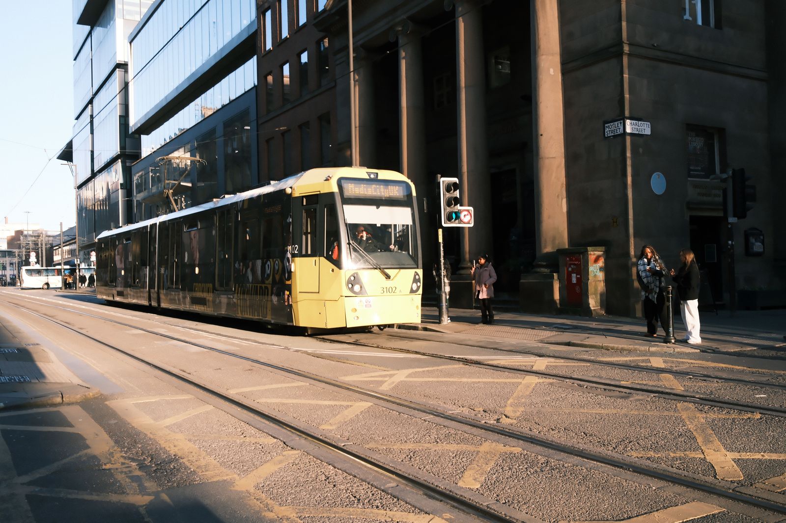 Metrolink trams and frequent trains connect Manchester Airport with the city centre