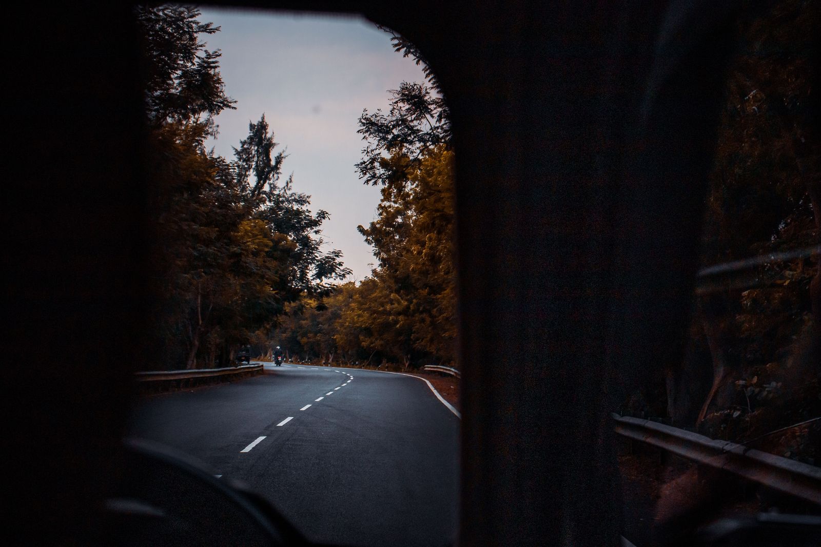 The drive runs through upstate New York and Pennsylvania; in autumn it is spectacular