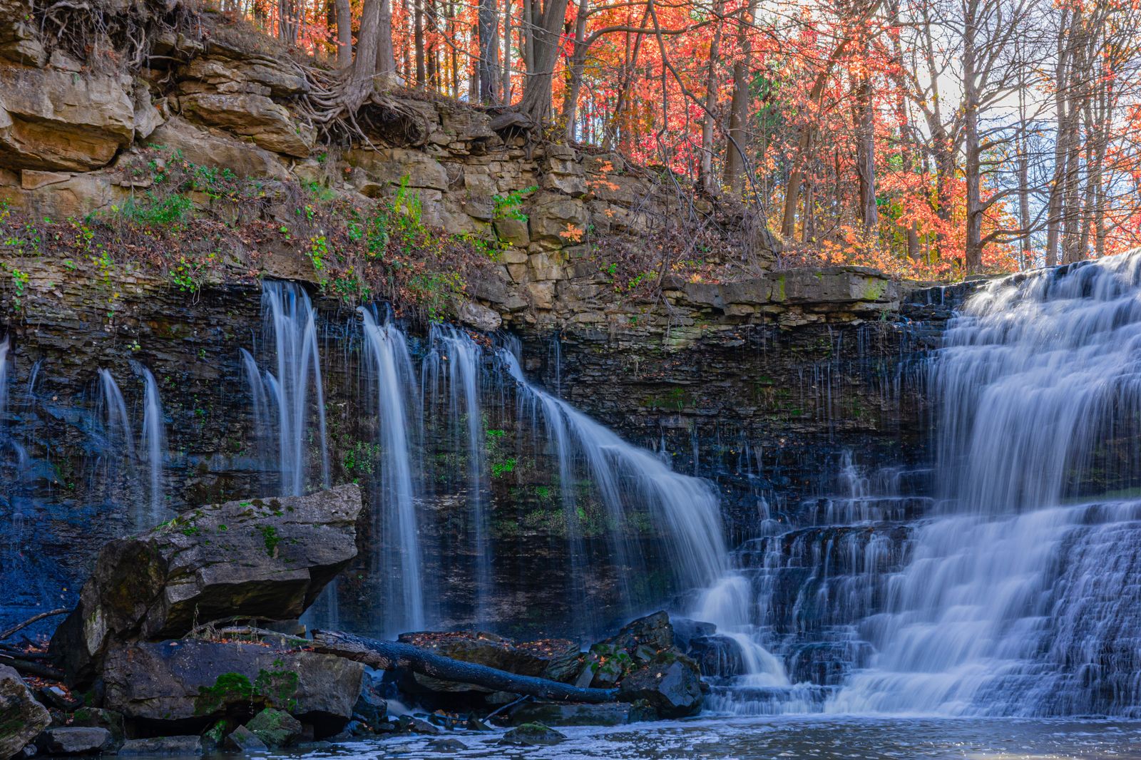 One of the escarpment waterfalls on the Hamilton Mountain, a few minutes from many of our Pearson pickups