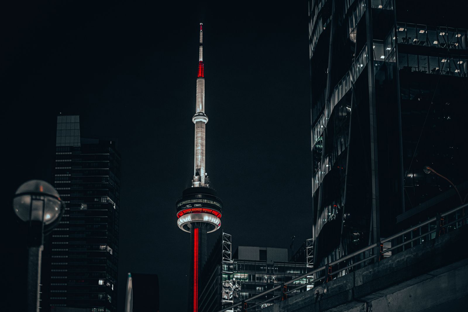 Toronto skyline at night, the city most of our transfers start or finish in