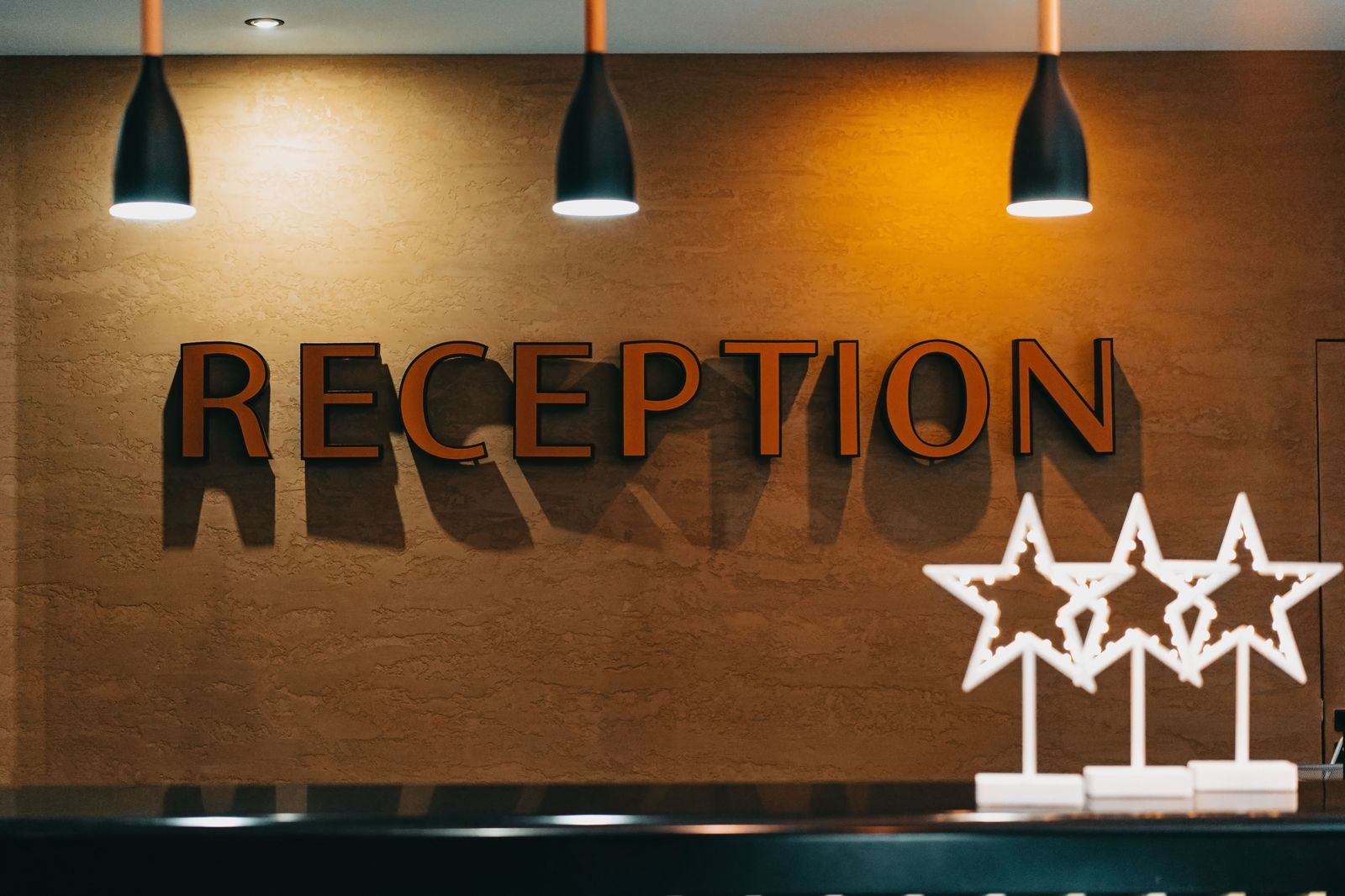 A hotel lobby, one end of almost every airport transfer we drive