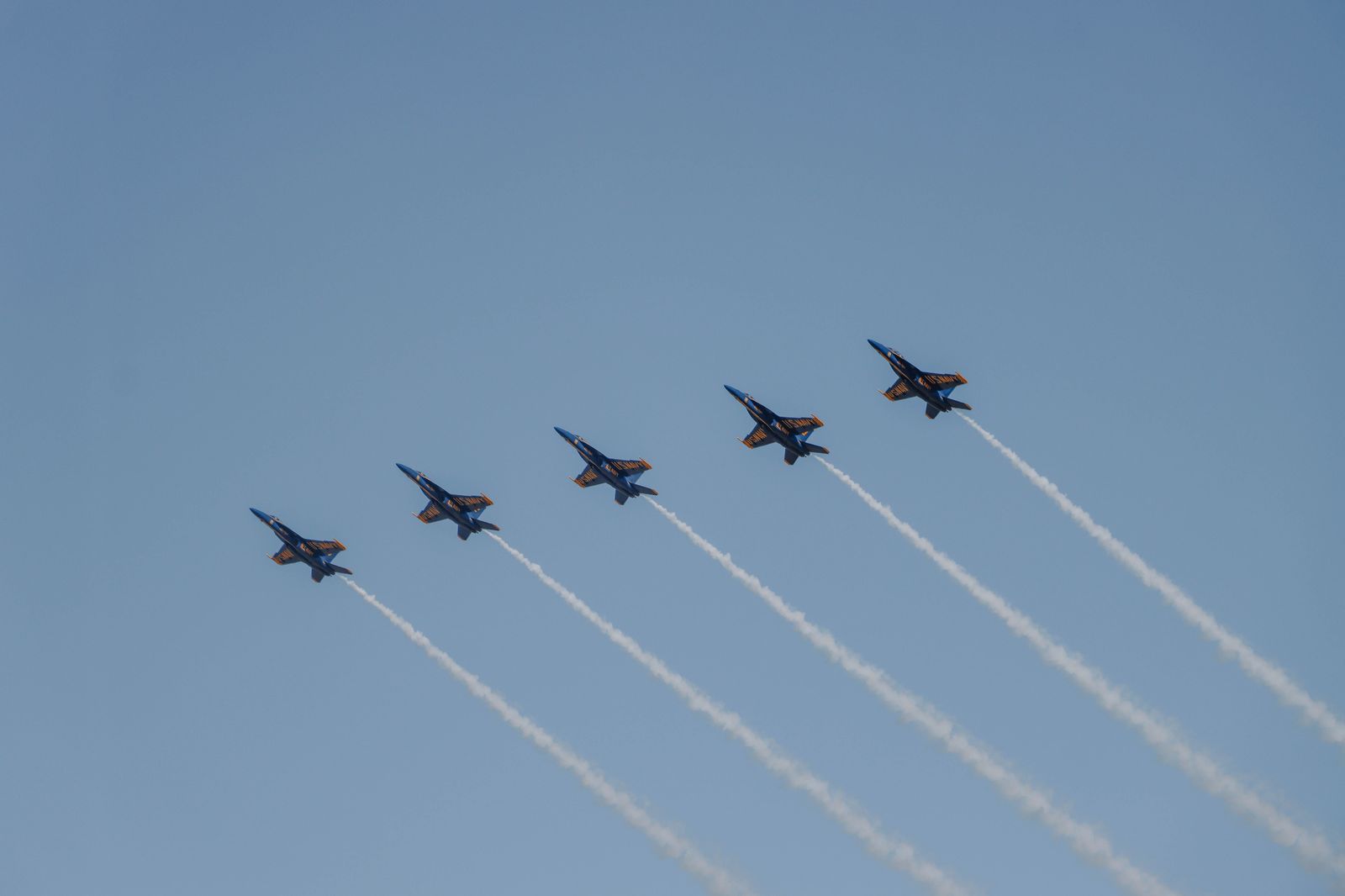 Aerobatic jets over the Toronto waterfront on the CNE's closing weekend