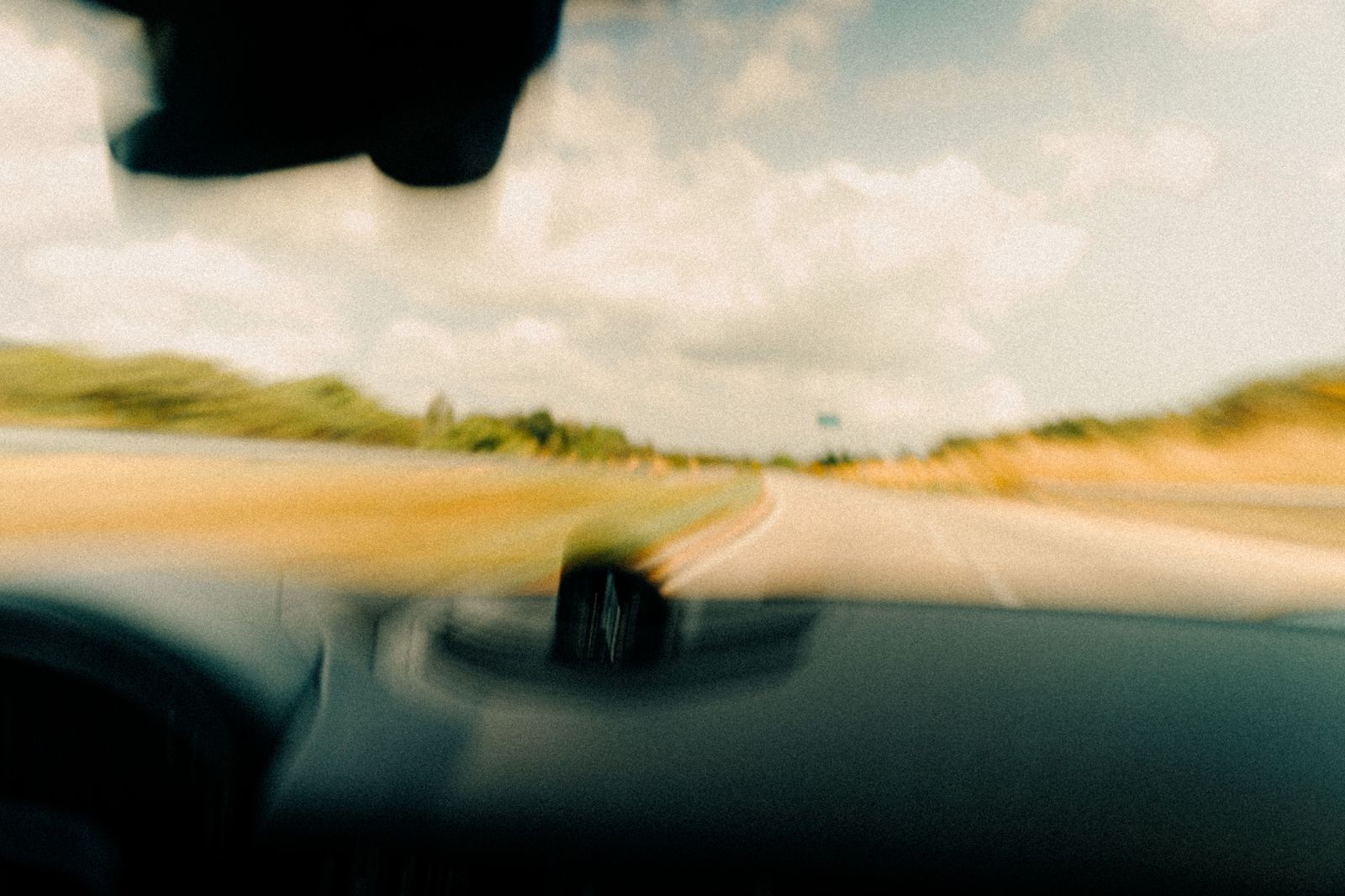 The open highway on a long cross-border run