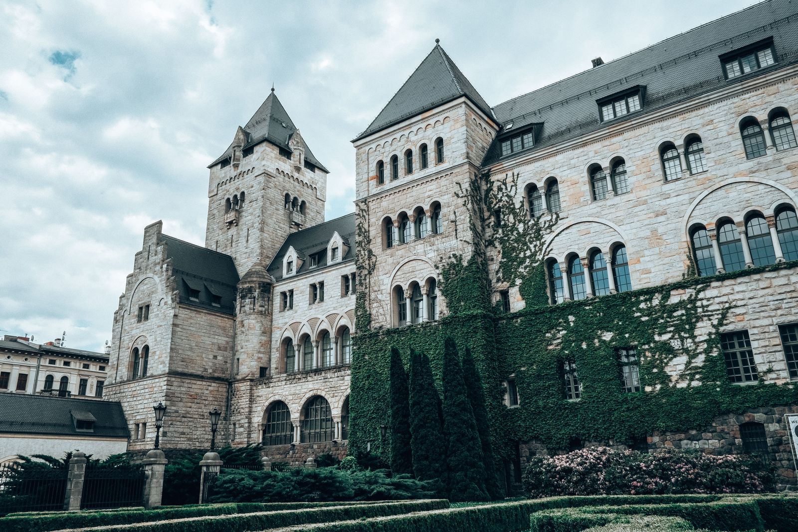 Casa Loma's towers on the hill above Davenport Road